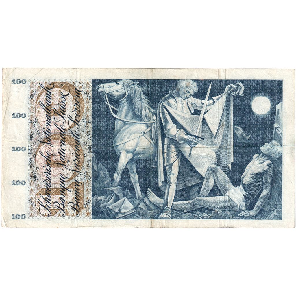 Szwajcaria, 100 Franken, 1963-03-28, EF(40-45)