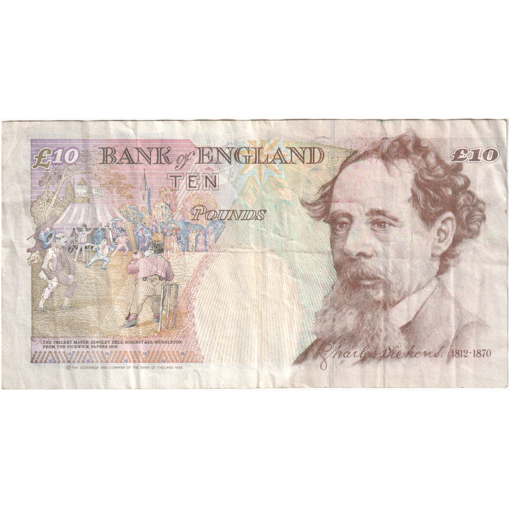Reino Unido, 10 Pounds, 1993, MBC