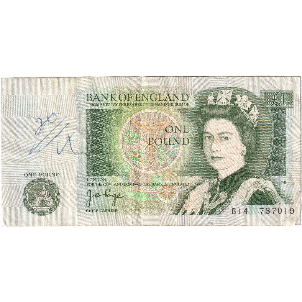 Reino Unido, 1 Pound, 1978-1981, MBC