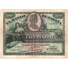 Spanje, 100 Pesetas, 1907-07-15, B+
