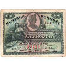 Spagna, 100 Pesetas, 1907-07-15, B+
