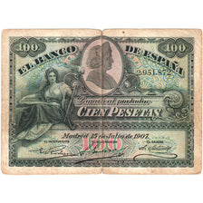 Spagna, 100 Pesetas, 1907-07-15, B+