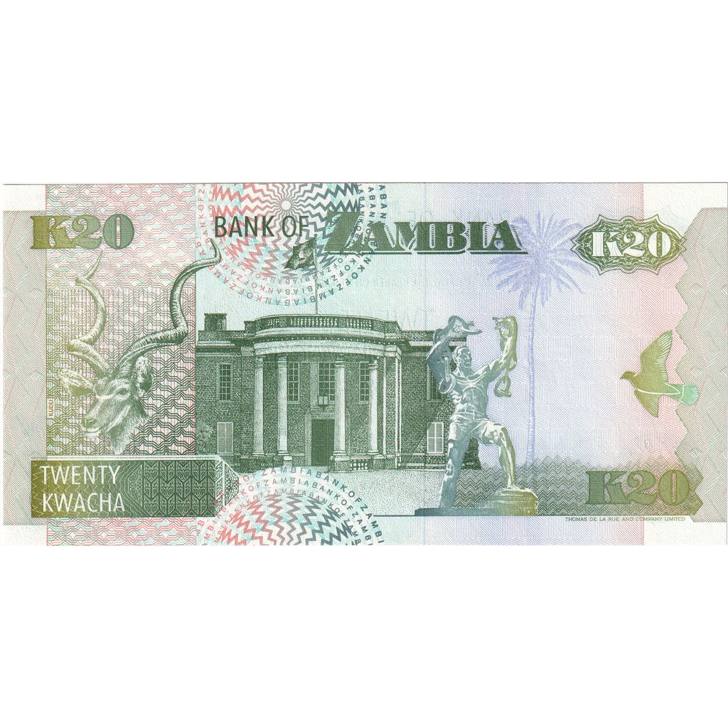 Zambie, 20 Kwacha, 1992, NEUF
