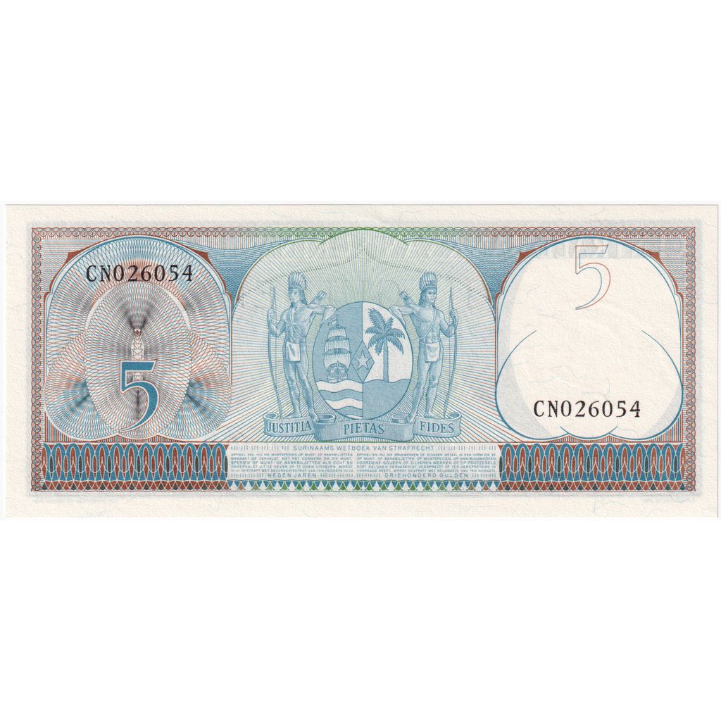 Suriname, 5 Gulden, 1963-09-01, NIEUW