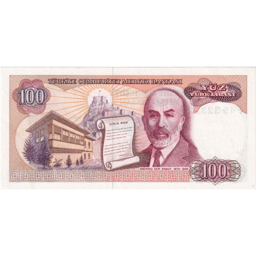 Turquía, 100 Lira, 1970-10-14, UNC