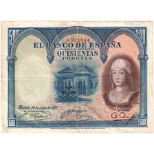 Spanien, 500 Pesetas, 1927-07-24, S+