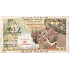 La Réunion, 20 Nouveaux Francs on 1000 Francs, Undated (1971), EF(40-45)