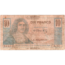 La Réunion, 10 Francs, Colbert, Undated (1947), F(12-15)