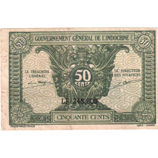 French Indochina, 50 Cents, Undated (1942), EF(40-45)
