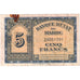 Maroc, 5 Francs, 1944-03-01, TTB