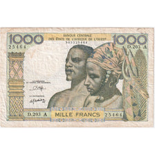 Ivory Coast, 1000 Francs, EF(40-45)