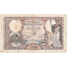 Tunisia, 5000 Francs, 1942-05-01, VF(20-25)