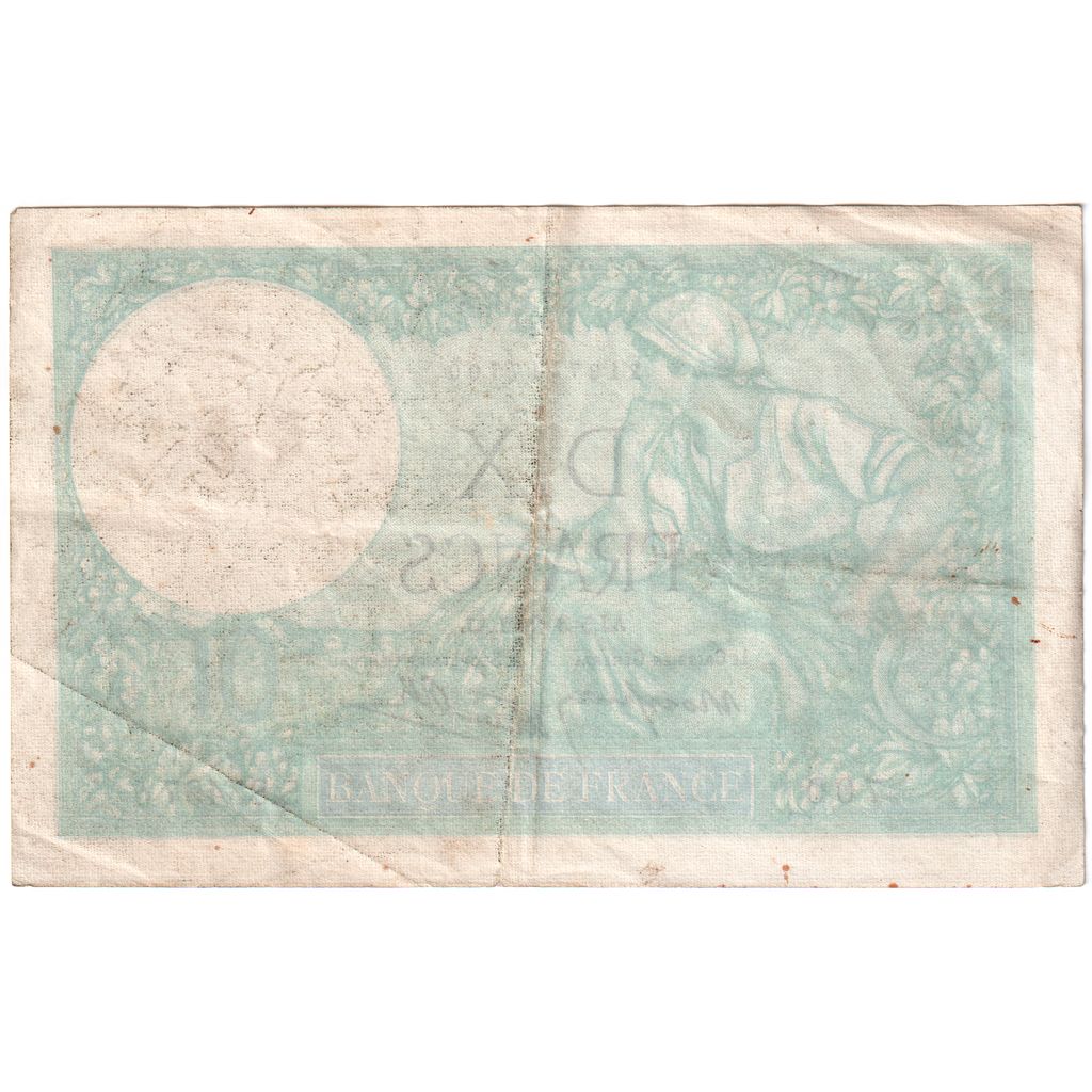 France, 10 Francs, Minerve, 1942-03-05, S.85497, EF(40-45)