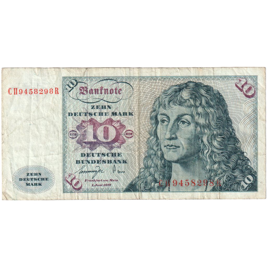 Allemagne, 10 Deutsche Mark, 1977-06-01, TB