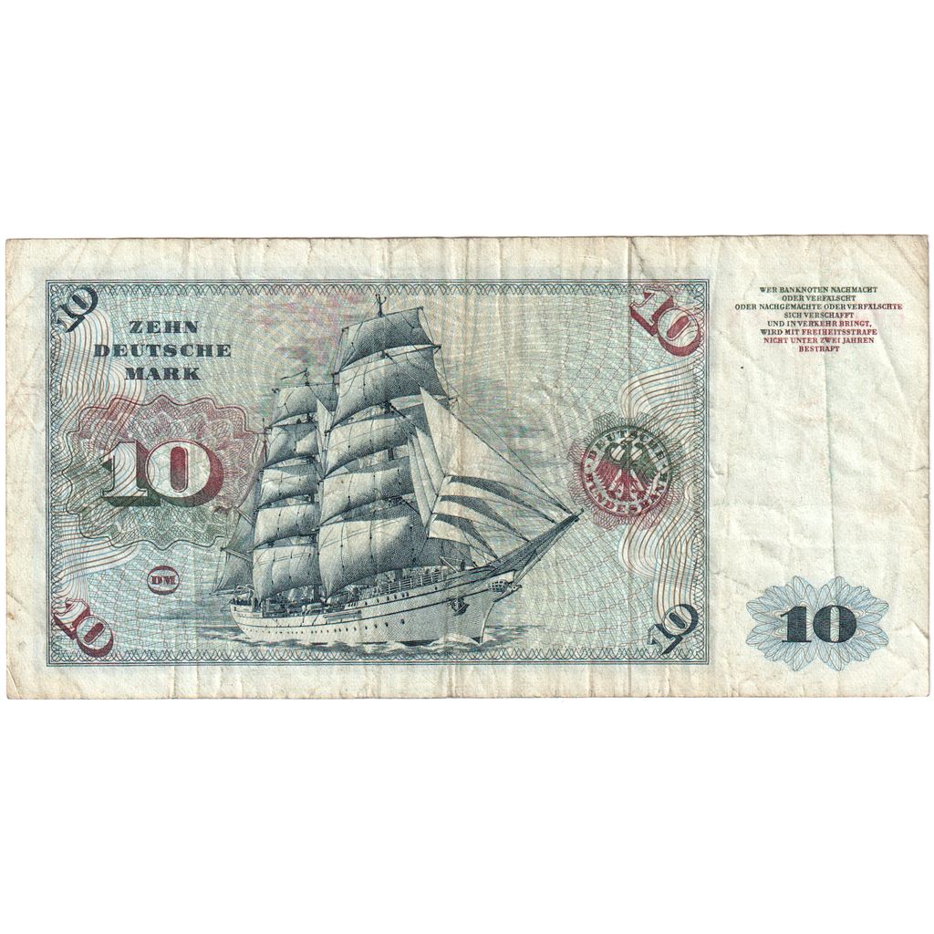Allemagne, 10 Deutsche Mark, 1977-06-01, TB
