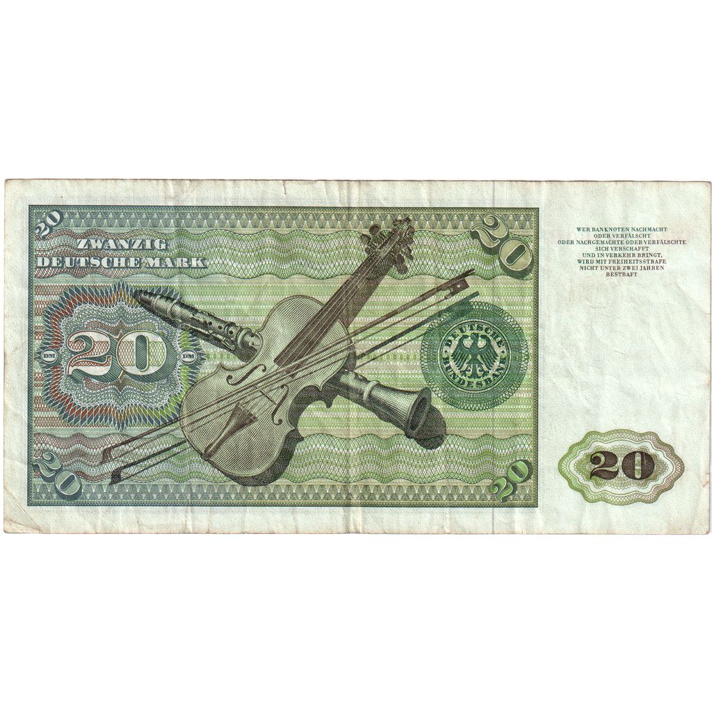 Duitsland, 20 Deutsche Mark, 1977-06-01, TB