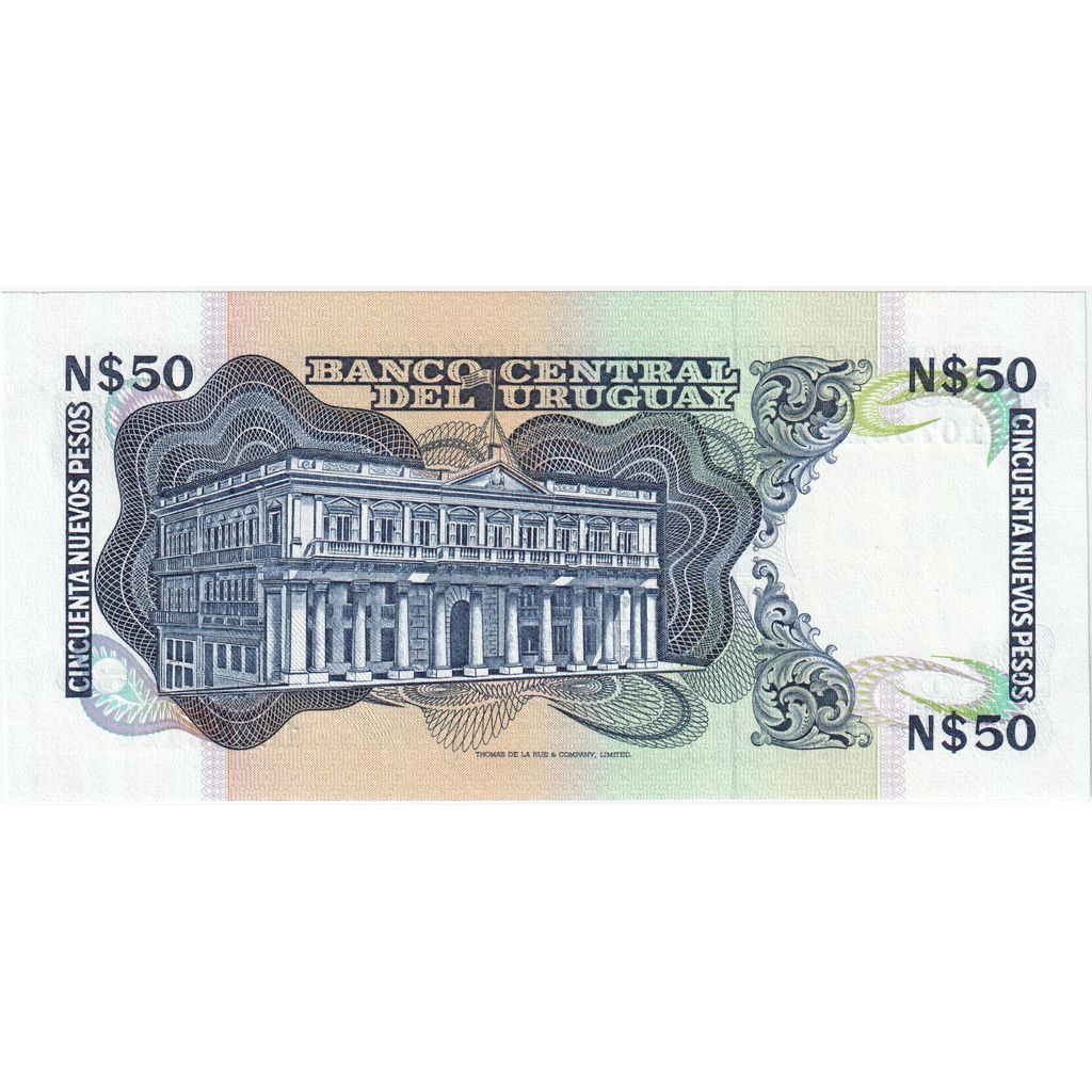Uruguay, 50 Nuevos Pesos, 1989, NEUF
