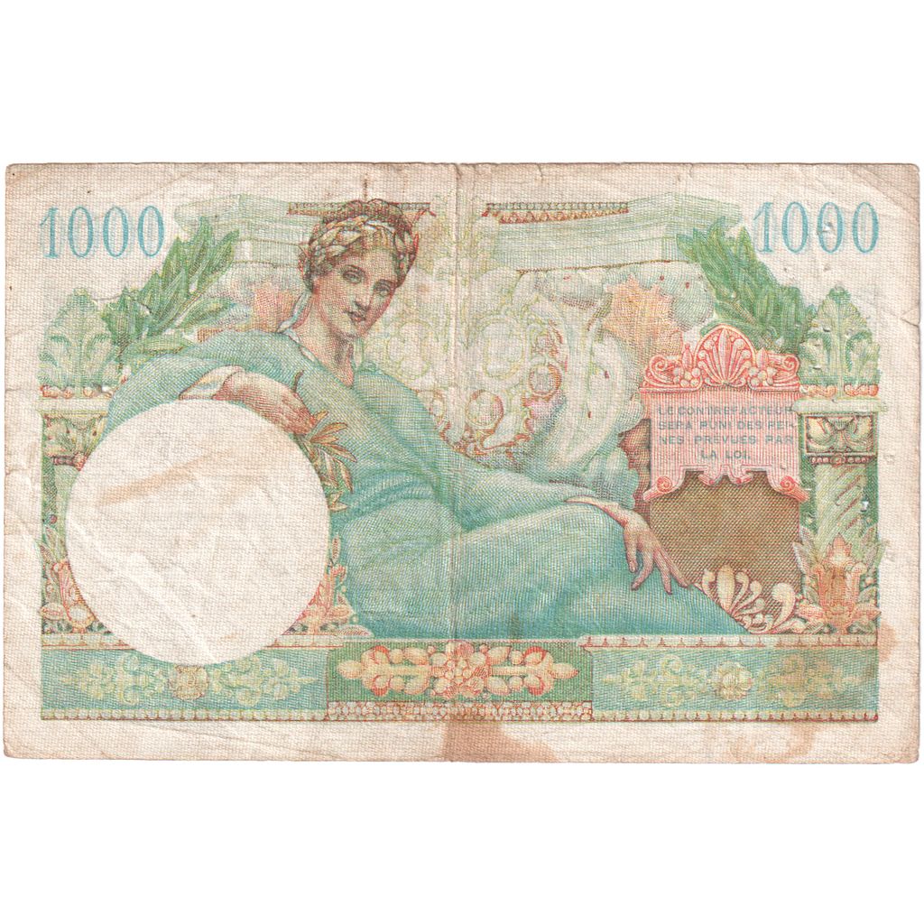 Sarre, 1000 Francs, 1947, K.1, TB