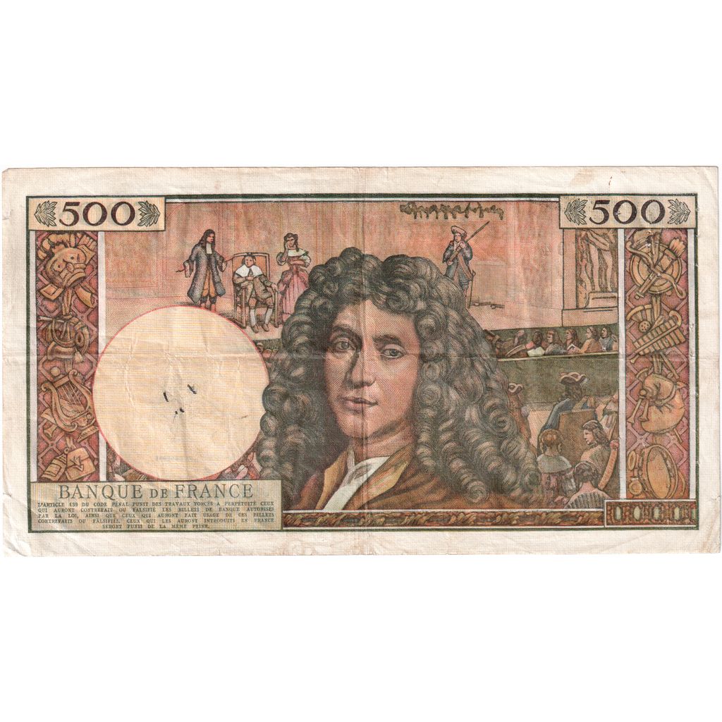 Frankreich, 500 Nouveaux Francs, Molière, 1964-01-02, H.15, SS