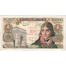 Frankreich, 100 Nouveaux Francs on 10,000 Francs, Bonaparte, 1958-10-30, L.141