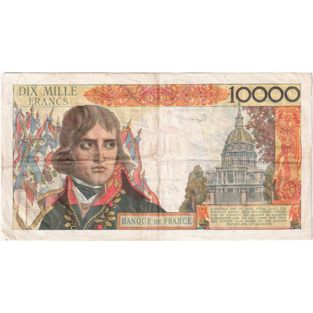 France, 100 Nouveaux Francs on 10,000 Francs, Bonaparte, 1958-10-30, L.141