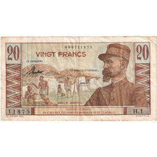 French Equatorial Africa, 20 Francs, Emile Gentil, Undated (1957), VF(30-35)