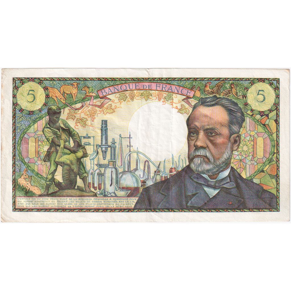 Francia, 5 Francs, Pasteur, 1966-09-01, F.28, BB