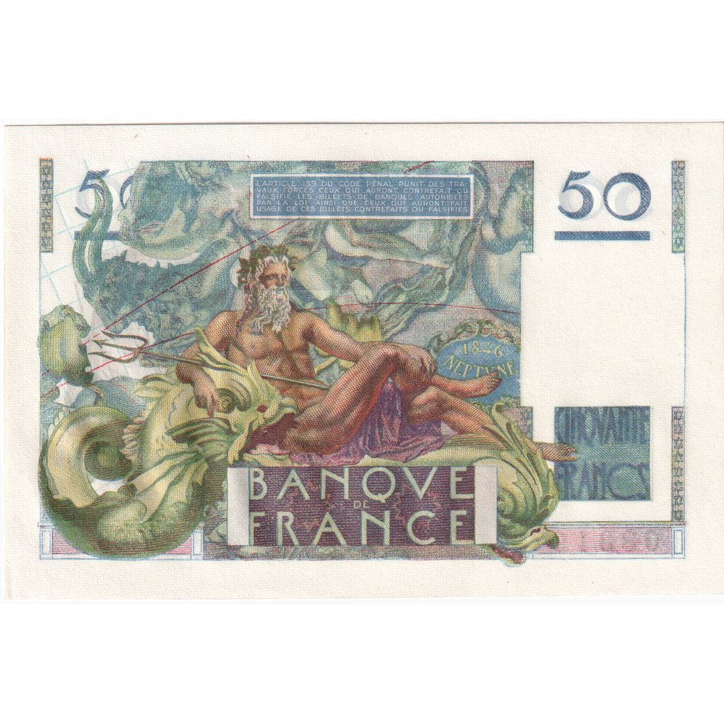 France, 50 Francs, Le Verrier, 1947-10-02, Y.80, NEUF