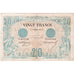 France, 20 Francs, Noir, 1875-07-01, L.307, EF(40-45)