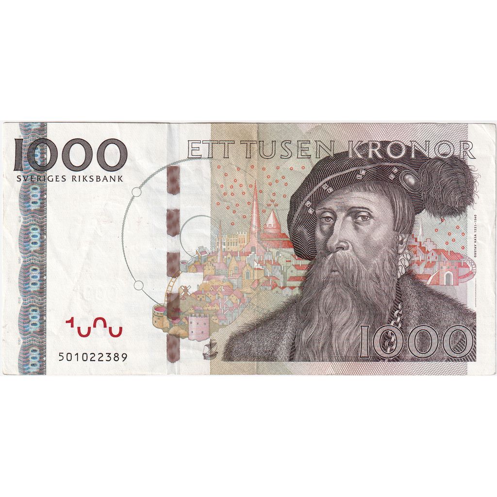 Suécia, 1000 Kronor, 2005, AU(50-53)