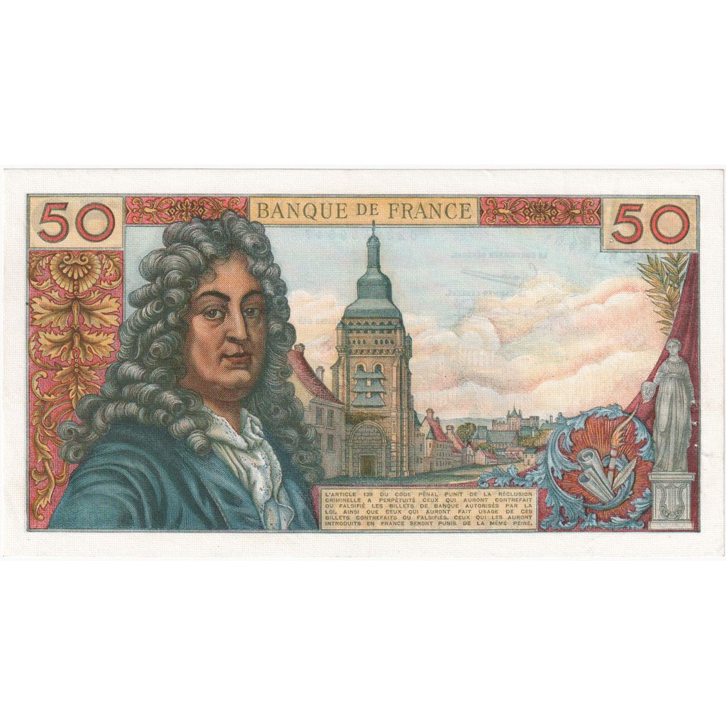 France, 50 Francs, Racine, 1965-03-04, U.96, UNC(63)