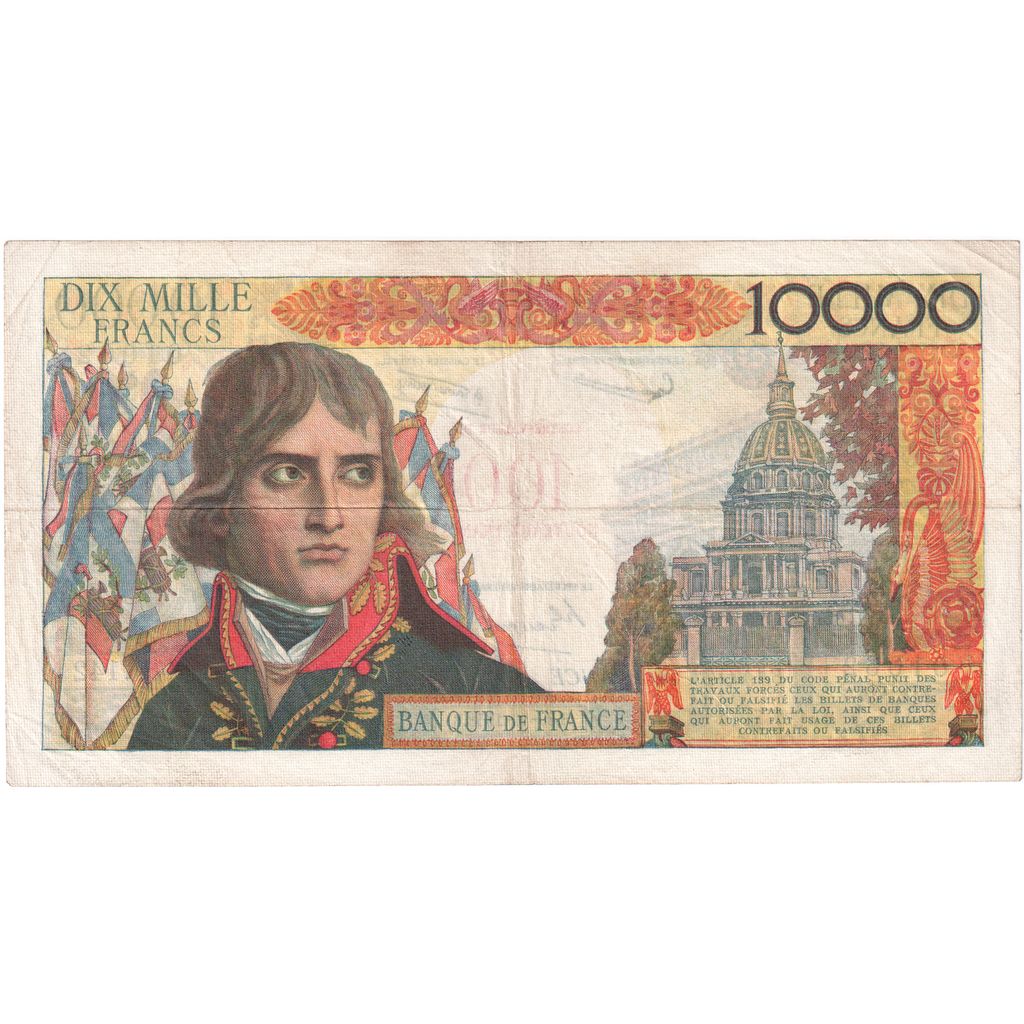 Francia, 100 Nouveaux Francs on 10,000 Francs, Bonaparte, 1958-10-30, U.142