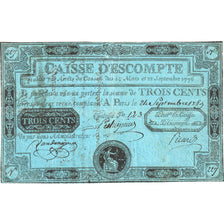Francja, 300 Livres, 1789-09-22, N, Caisse d'Escompte, VF(30-35)