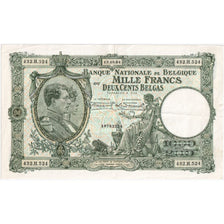 Bélgica, 1000 Francs-200 Belgas, 1934-10-12, AU(55-58)