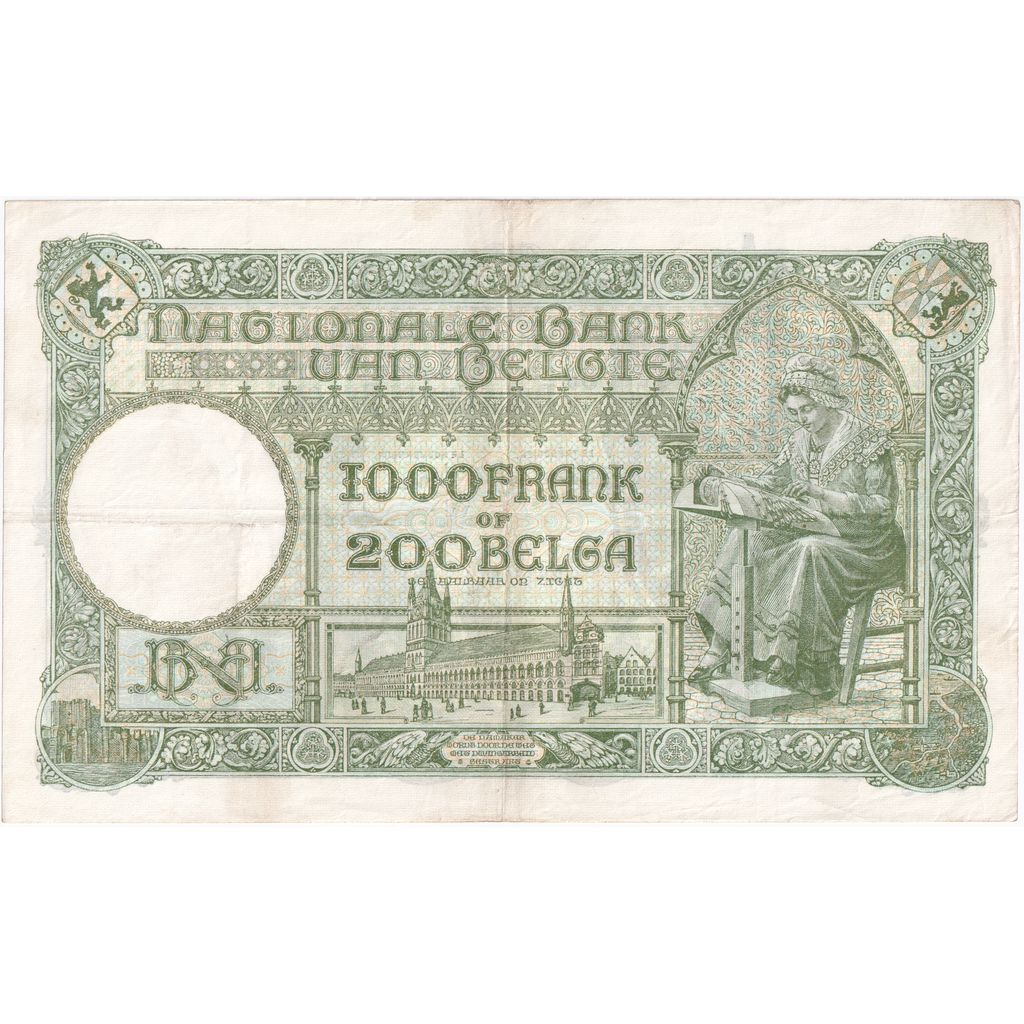 België, 1000 Francs-200 Belgas, 1939-04-15, TTB+
