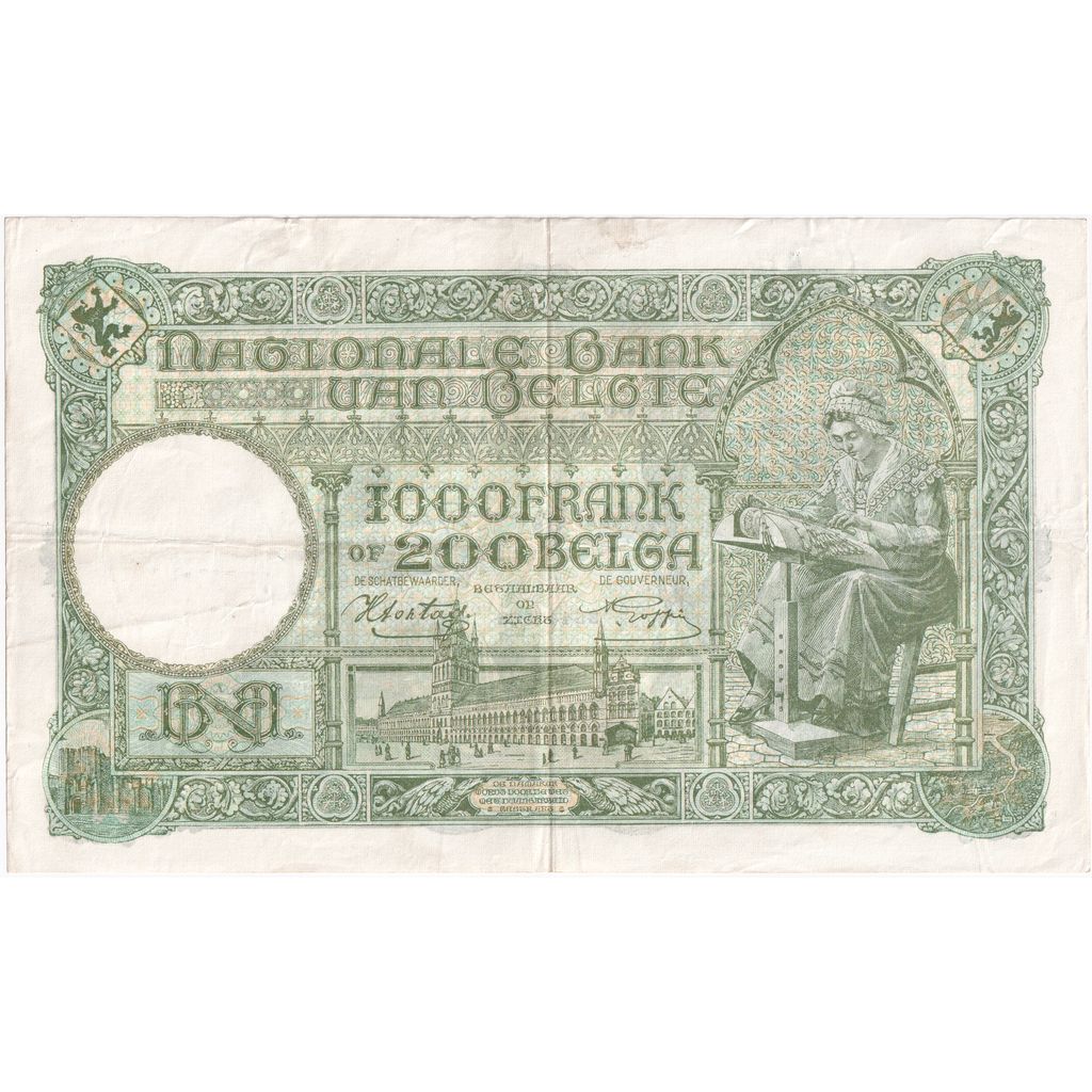 België, 1000 Francs-200 Belgas, 1941-12-08, TB+