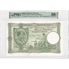Bélgica, 1000 Francs-200 Belgas, 1942-05-27, Consecutive Numbers, AU 58 EPQ