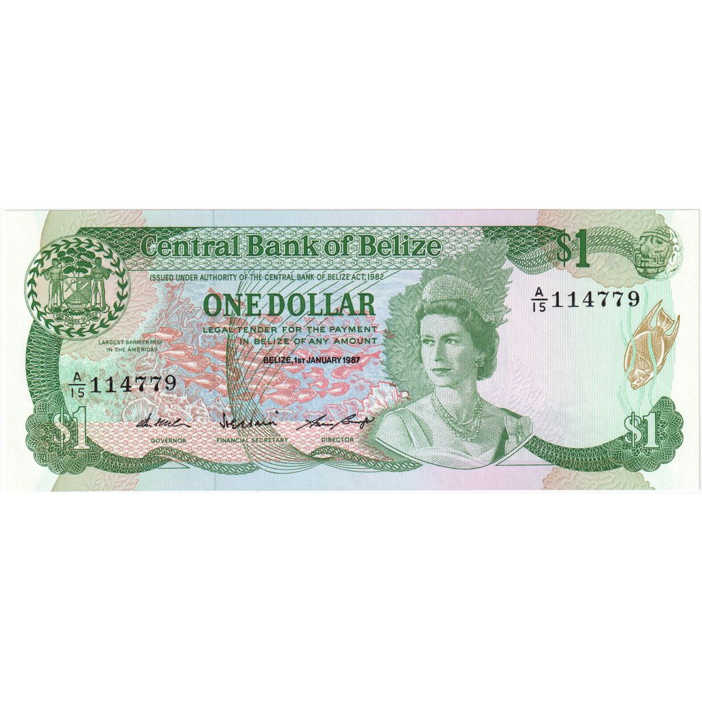 Belize, 1 Dollar, 1987-01-01, FDS