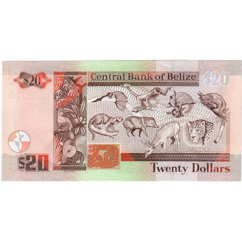 Belize, 20 Dollars, 2010-08-01, UNC(65-70)