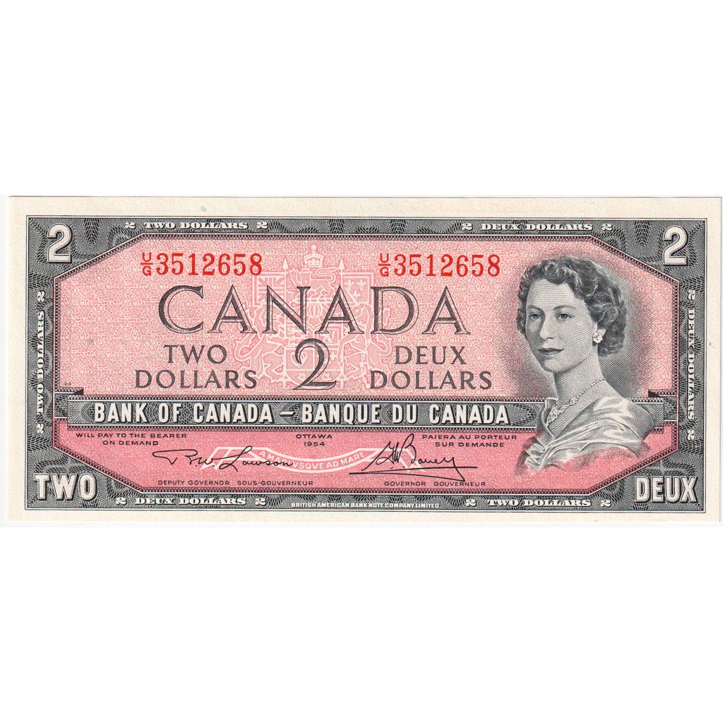 Canadá, 2 Dollars, 1954, UNC