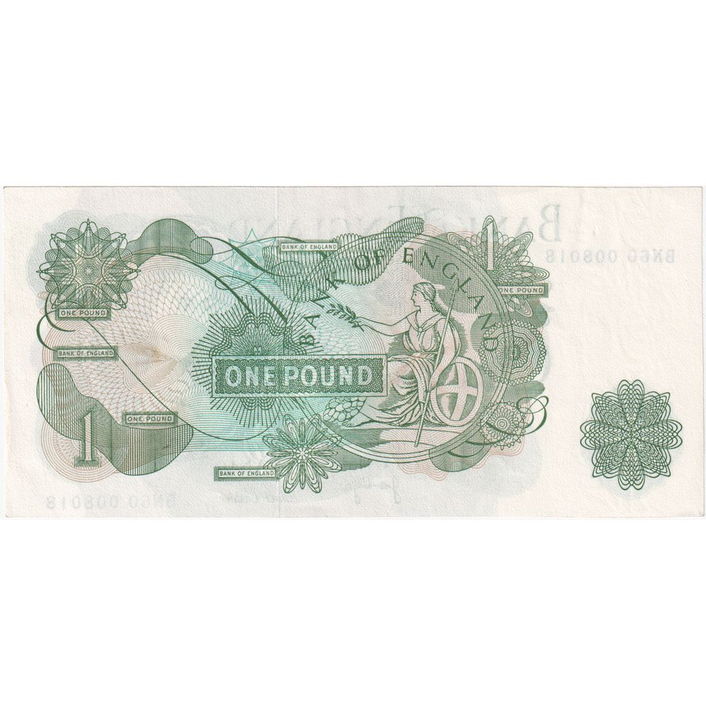 Kingdom of England, 1 Pound, Undated (1960-1978), SC