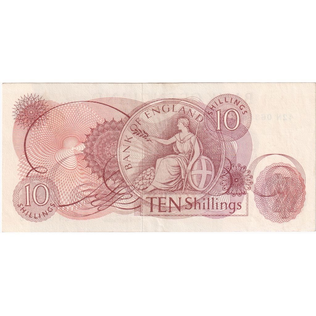 Kingdom of England, 10 Shillings, 1962-1966, UNC(65-70)