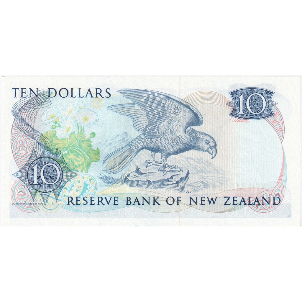 Nowa Zelandia, 10 Dollars, 1985-1989, UNC(65-70)