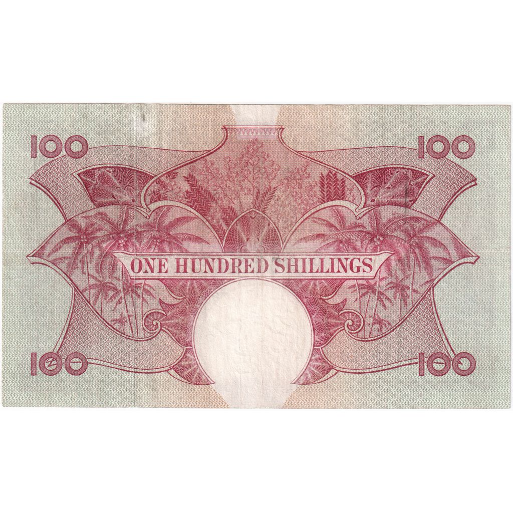 ÁFRICA ORIENTAL, 100 Shillings, 1961-1963, AU(55-58)