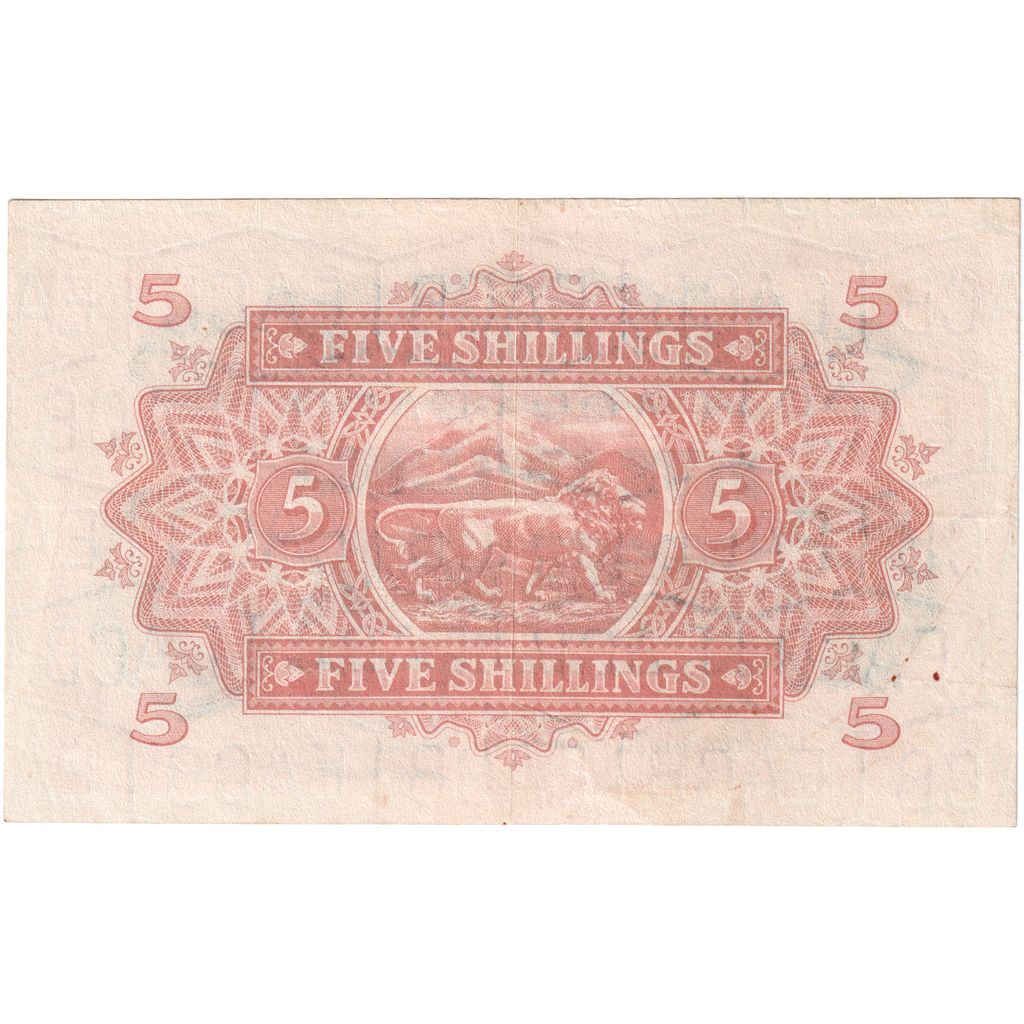 ÁFRICA ORIENTAL, 5 Shillings, 1956-02-01, AU(55-58)