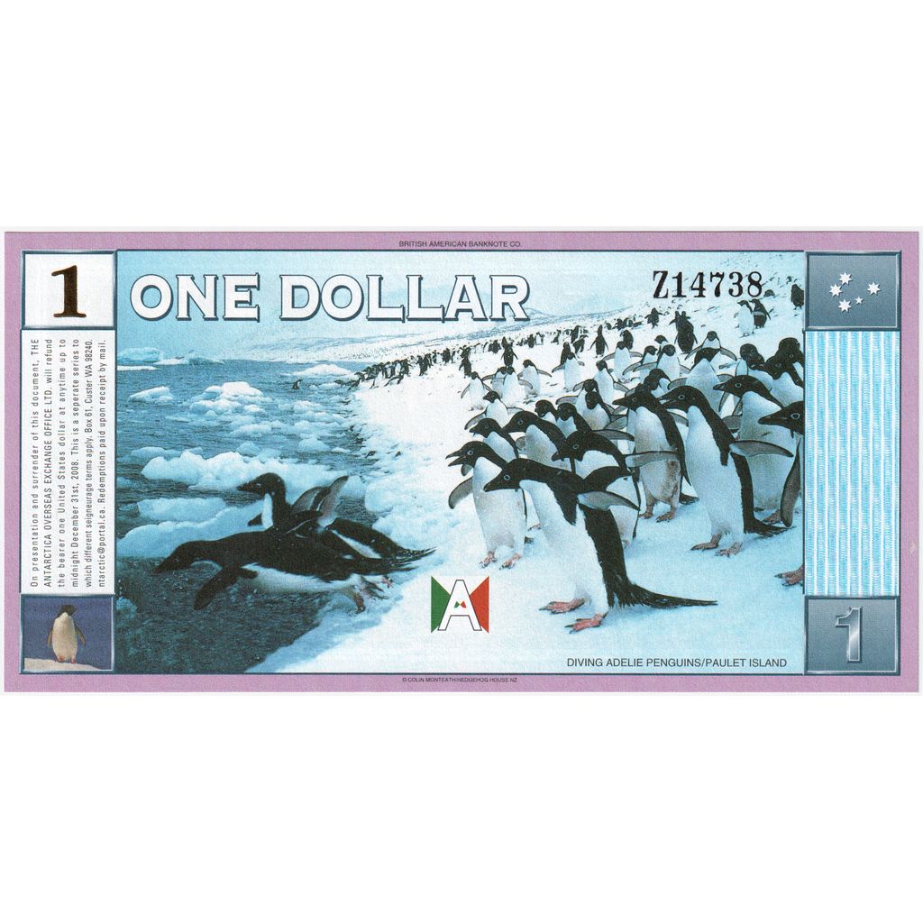 Antartico, 1 Dollar, 1999, FDS
