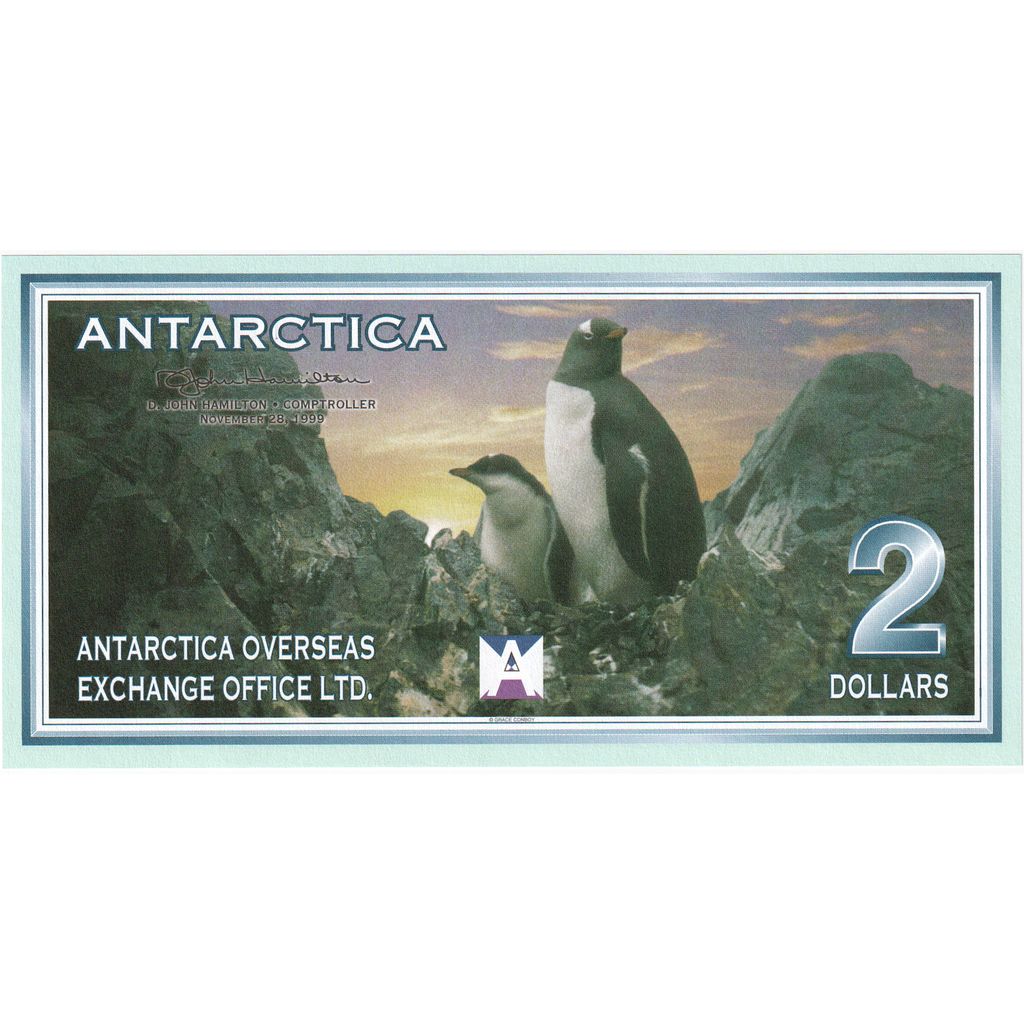Antarctica, 2 Dollars, 1999, UNC(65-70)