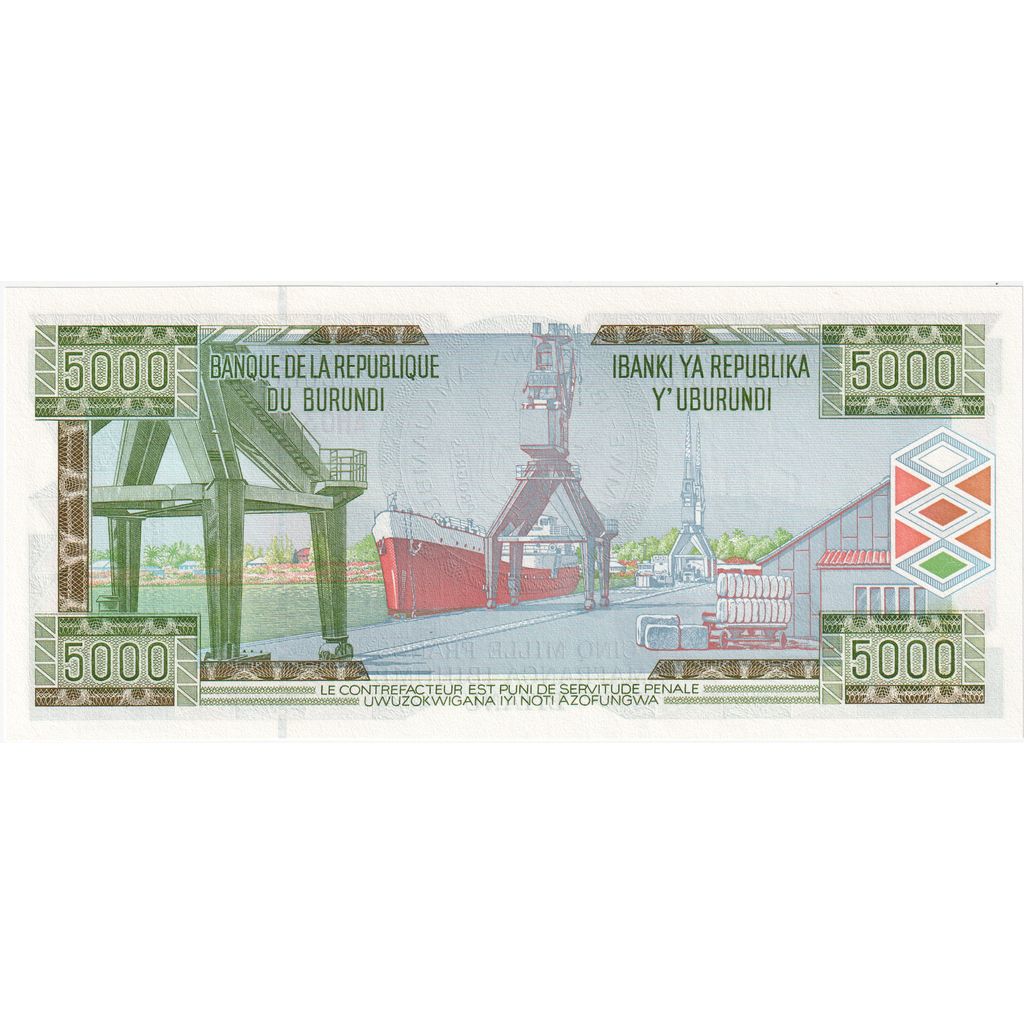 Burundi, 5000 Francs, 2005-02-05, UNC
