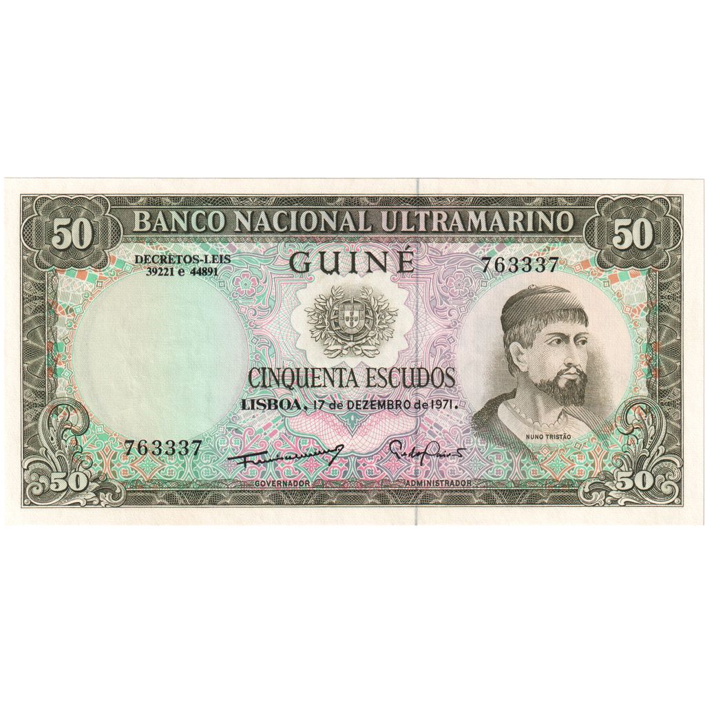 Portuguese Guinea, 50 Escudos, 1971-12-17, UNC(65-70)