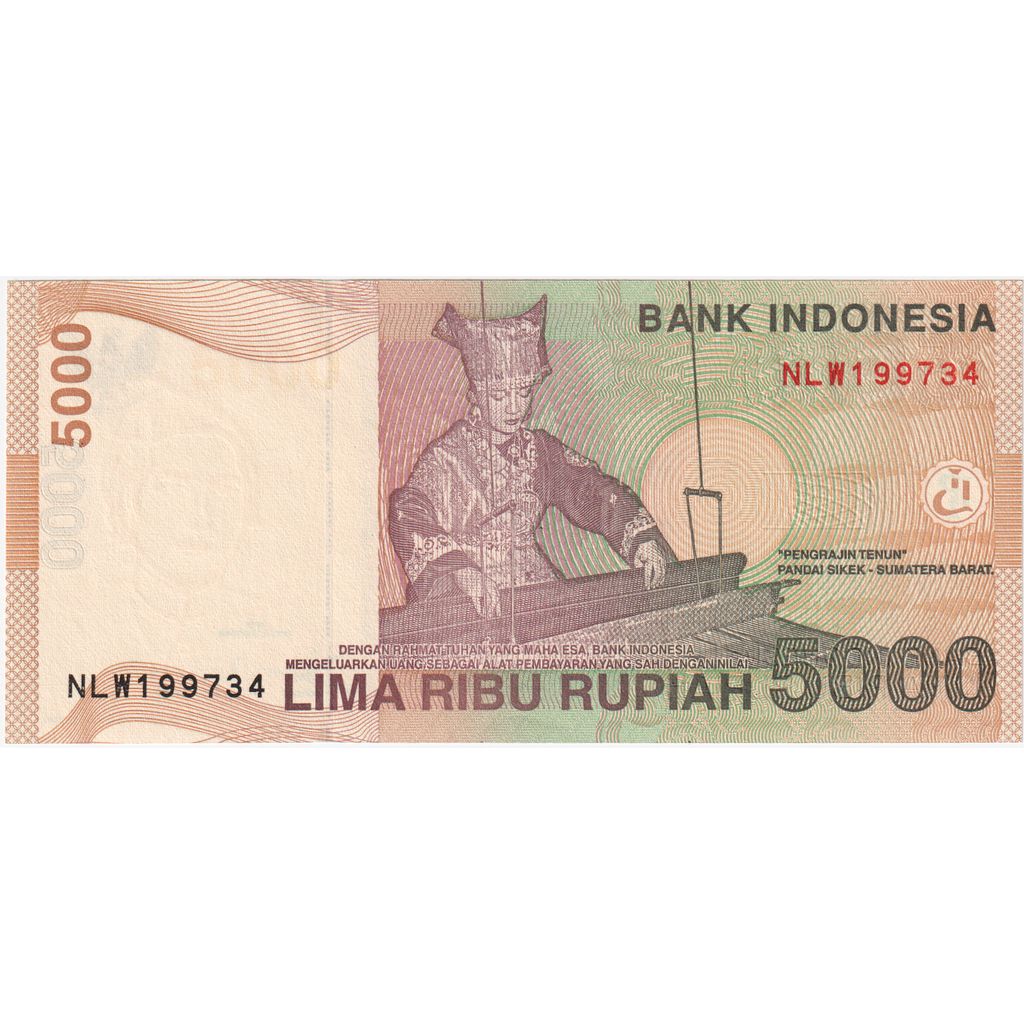Indonesia, 5000 Rupiah, 2001, UNC(65-70)